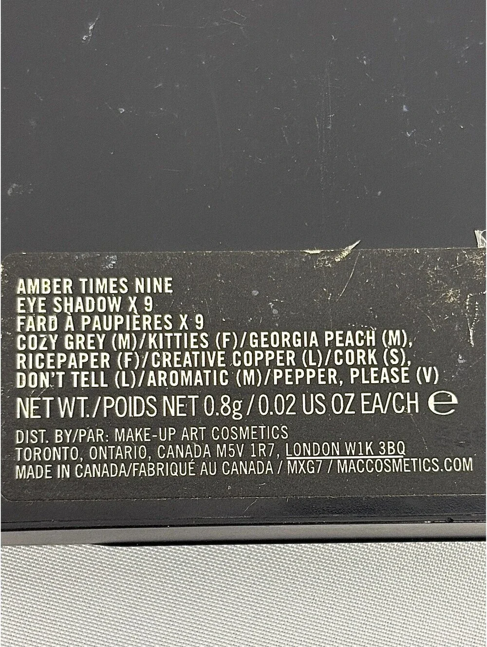 N/A mac cosmetics